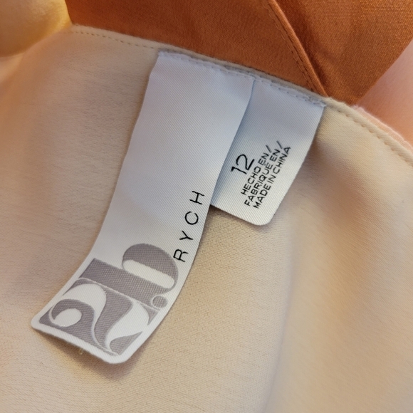 2b Rych Colorblock Halter Dress Gold Pleated Hem Sparkle Sz S - Picture 11 of 12